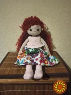 Кукла вязаная, игровая.