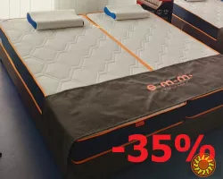 Матрац Denim Capri безпружинний з Меморі та різною жорсткістю сторін -42%!