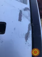 Бу бампер задний Renault Laguna 2 хетчбэк 8200002668. Дефект.