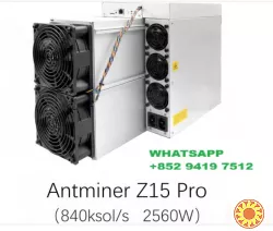 Antminer zcash miner Z15 Pro 840k (2,000usdt )