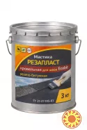 Мастика РЕЗАПЛАСТ Ecobit ведро 3,0 кг кровельная для швов резино-битумная ТУ 21-27-105-83