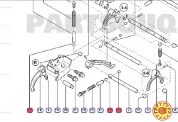 Бу фиксатор шарик штока вилки КПП Renault d=8mm, 7703090215