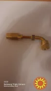 Фитинг угловой с гайкой 1/4"SAE и медной вставкой, разборной, многоразового использования.