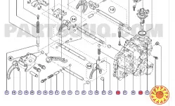 Бу пружина фиксатора штока вилки КПП Renault 8200173589, 8200205153