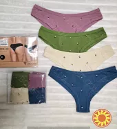Кольорові жіночі труси-бразиліани ТМ "Obrana" (Anabel Arto) (арт. 200-20/4)