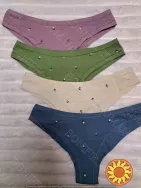 Кольорові жіночі труси-бразиліани ТМ "Obrana" (Anabel Arto) (арт. 200-20/4)