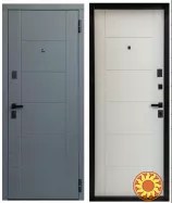 Квартирні вхідні двері ТМ Магда, якість!!! ціна!!! білі всередині, сірі зовні. в наявності !!