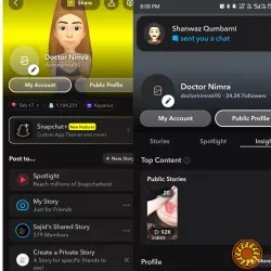 Аккаунт Snapchat с snapscore 1 млн и 33k подписчиков
