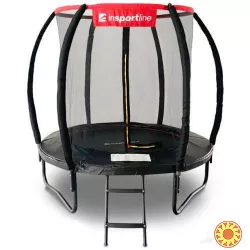 Батут Flea PRO с внутренней сеткой 183 см черный