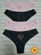 Жіночі труси-бразиліани з малюнком сердець (арт. 200-20/8)