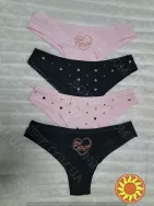 Жіночі труси-бразиліани з малюнком сердець (арт. 200-20/8)