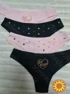 Жіночі труси-бразиліани з малюнком сердець (арт. 200-20/8)