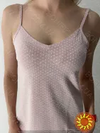 Жіноча нічна сорочка на тонкій бретелі "Peachy Pearl" (арт. LDK 112/61/01)