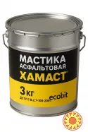Мастика асфальтовая ХАМАСТ ЭКОБИТ ведро 3,0 кг ГОСТ 30693-2000